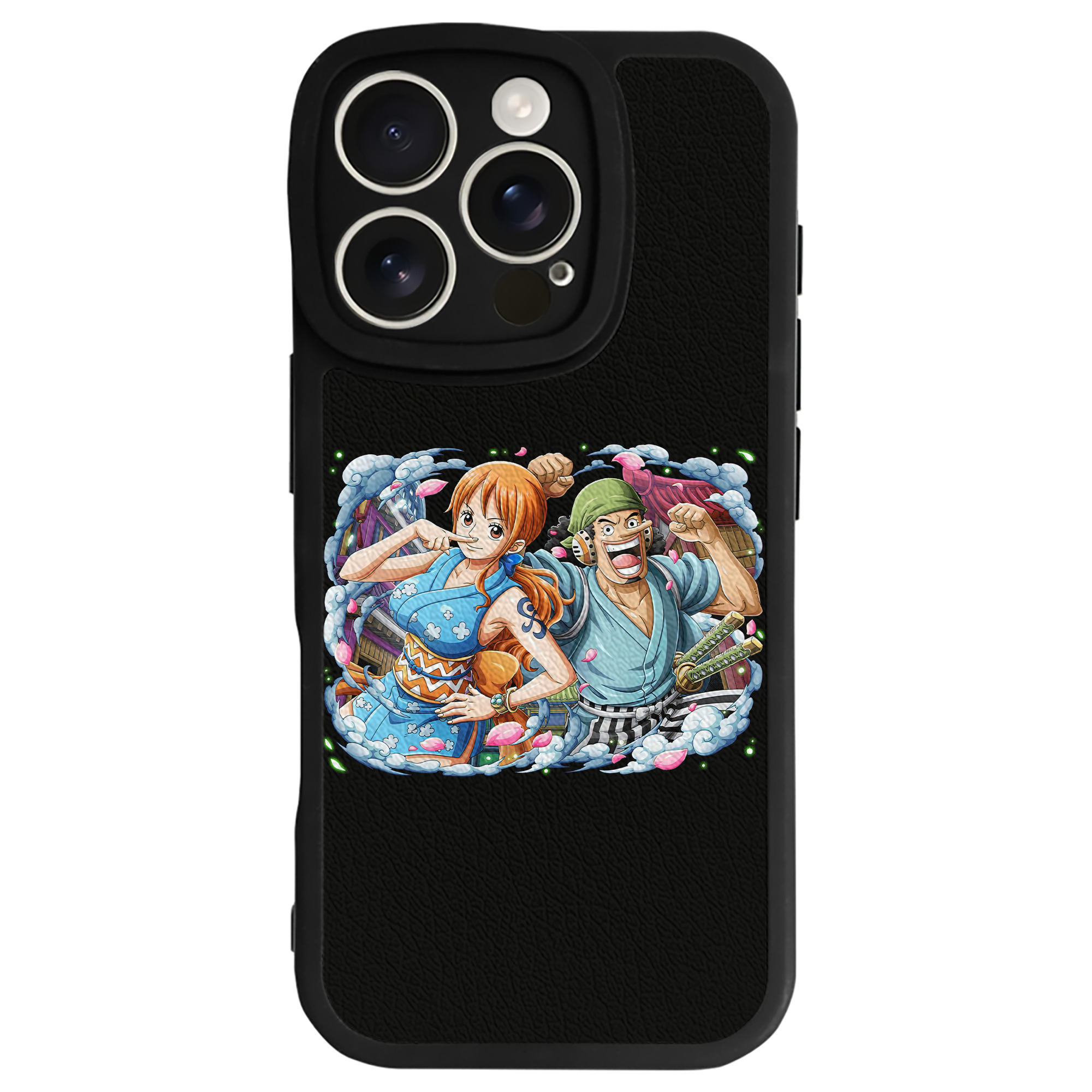 （画像用） ワンピース ナミ ONE PIECE Nami 【iPhone 16シリーズ対応】シリコンスマホケース（レザー調） 材質：シリコン